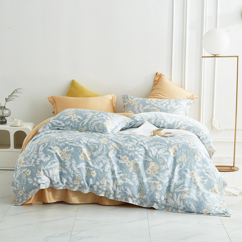 【藍貓Blue cat】60支天絲床包+兩用被套組(多色任選)