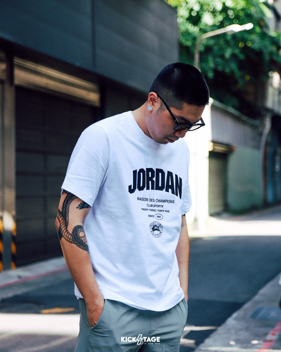 男款 NIKE JORDAN SPORT Dri-FIT SS TEE 白色 冠軍之家 印花 復古 短袖 短T【FZ1926-100】