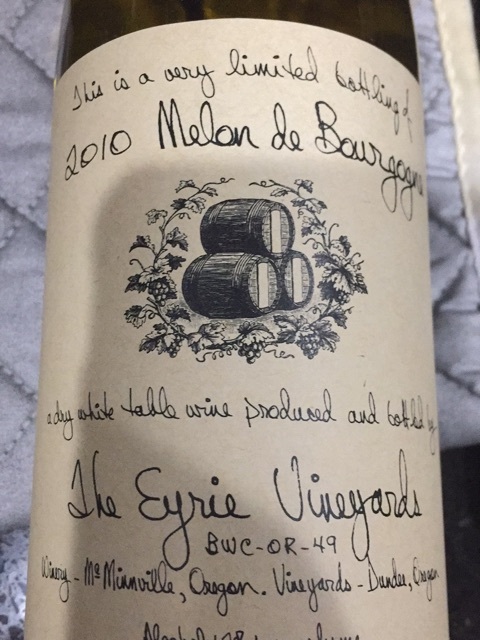 Eyrie Vineyards Melon de Bourgogne 2018 (RP94)