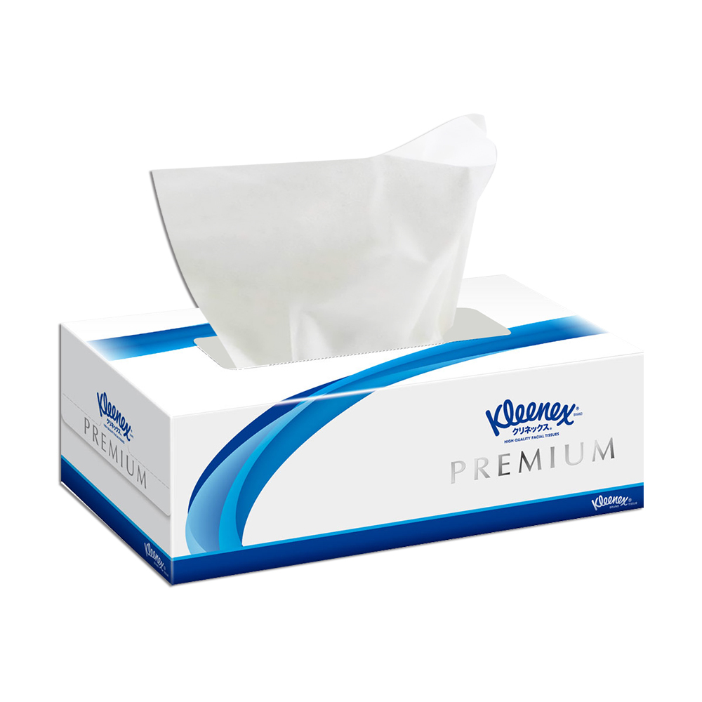 日本Kleenex奢華柔軟盒裝面紙(雙層)-160抽