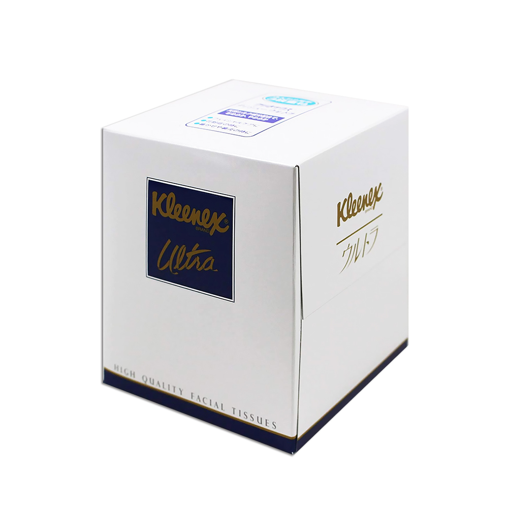 日本Kleenex頂級Ultra絲柔盒裝面紙-70抽
