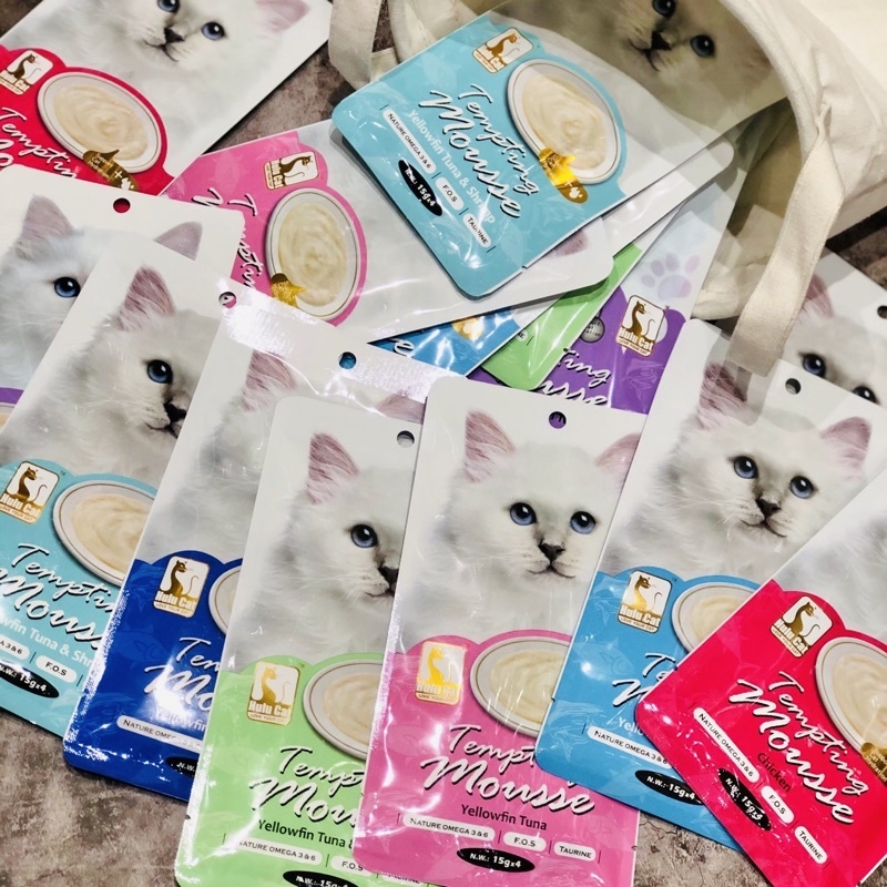 【短效優惠🚫無參與週年慶刮刮卡活動】HuluCat｜誘惑的慕斯 貓肉泥 4入/包