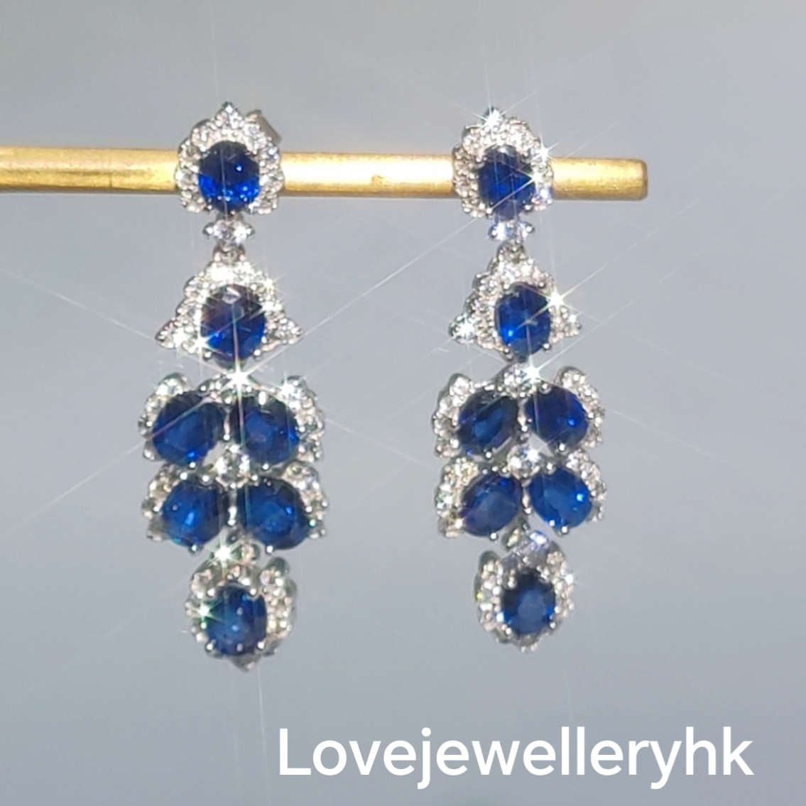 天然藍寶石耳環    GE028 / GE038 (坦桑石)