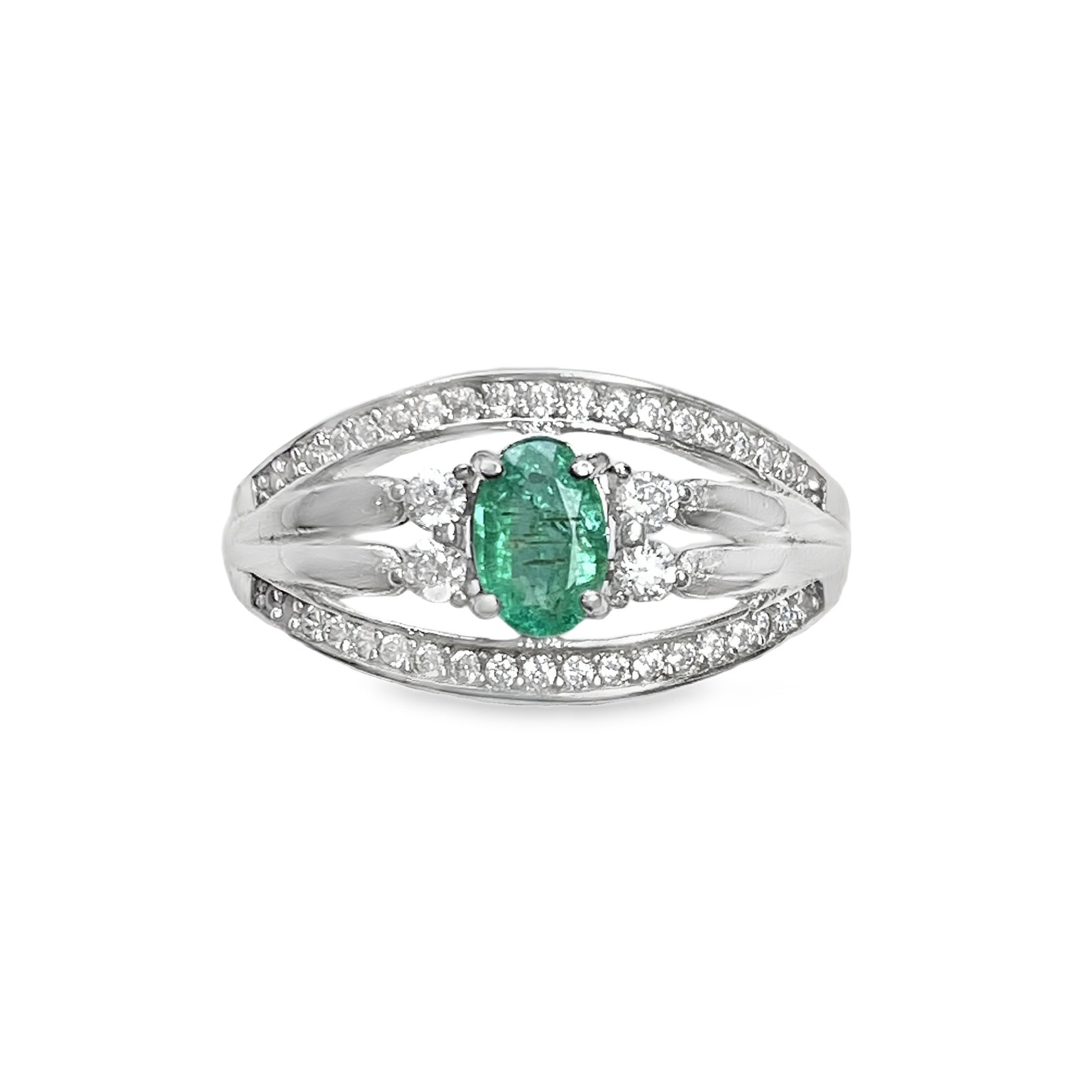 Ｍ30祖母綠男戒