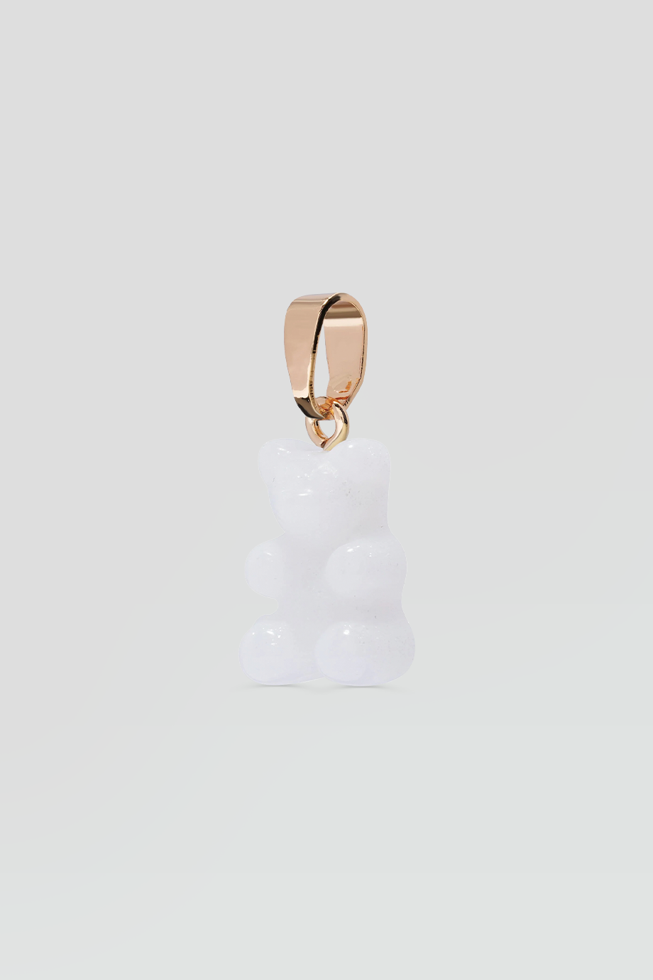 Crystal Haze｜NOSTALGIA BEAR 金色復古珍珠白小熊墜飾