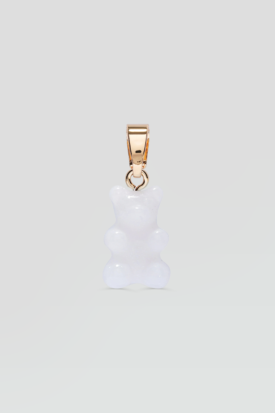 Crystal Haze｜NOSTALGIA BEAR 金色復古珍珠白小熊墜飾