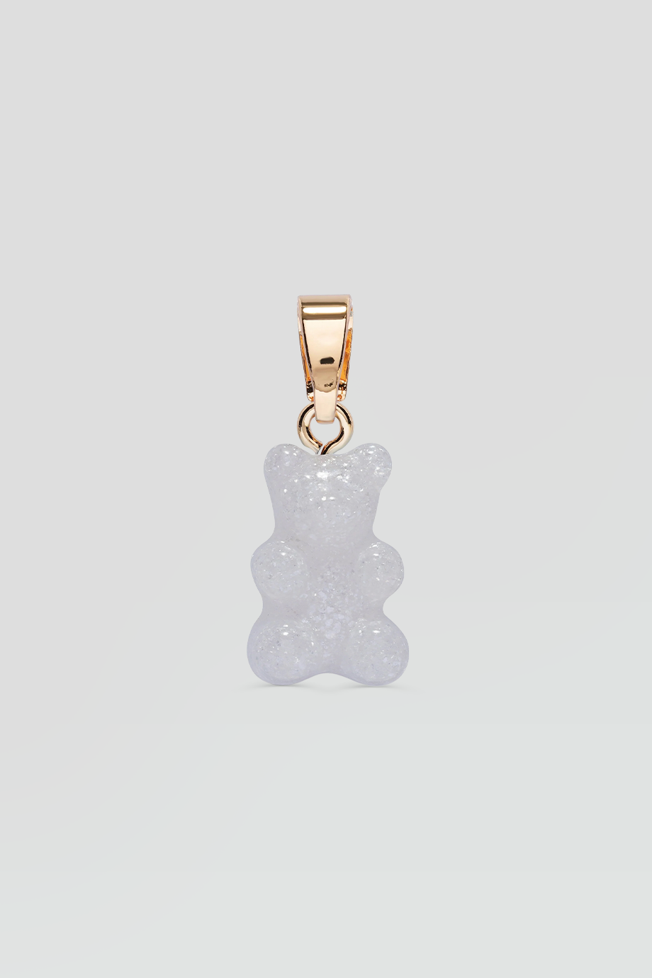 Crystal Haze｜NOSTALGIA BEAR 金色復古銀河灰小熊墜飾