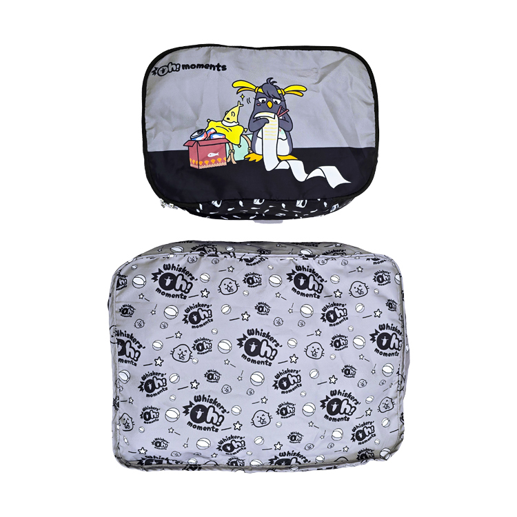 Oh!moments Grey Travel Storage Bag (Set of 2)