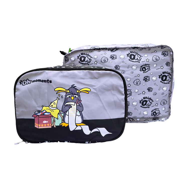 Oh!moments Grey Travel Storage Bag (Set of 2)
