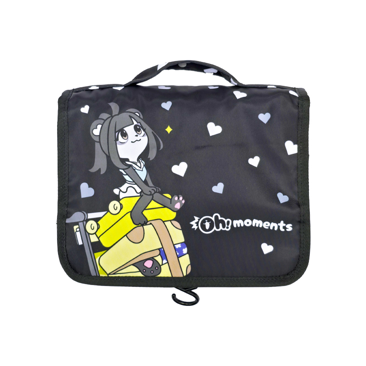Oh!moments BaoBao Travel Cosmetic Bag (Black)