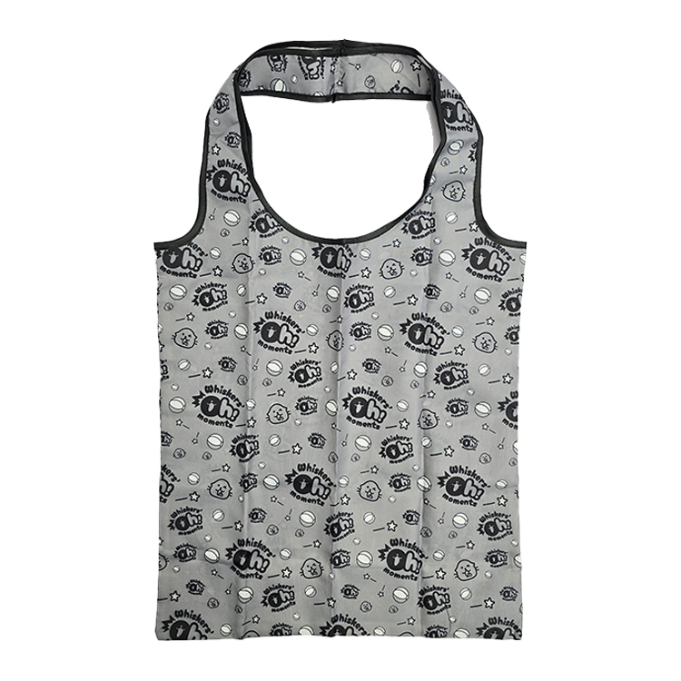 Oh!moments Whiskers Foldable Shopping Bag (Grey)