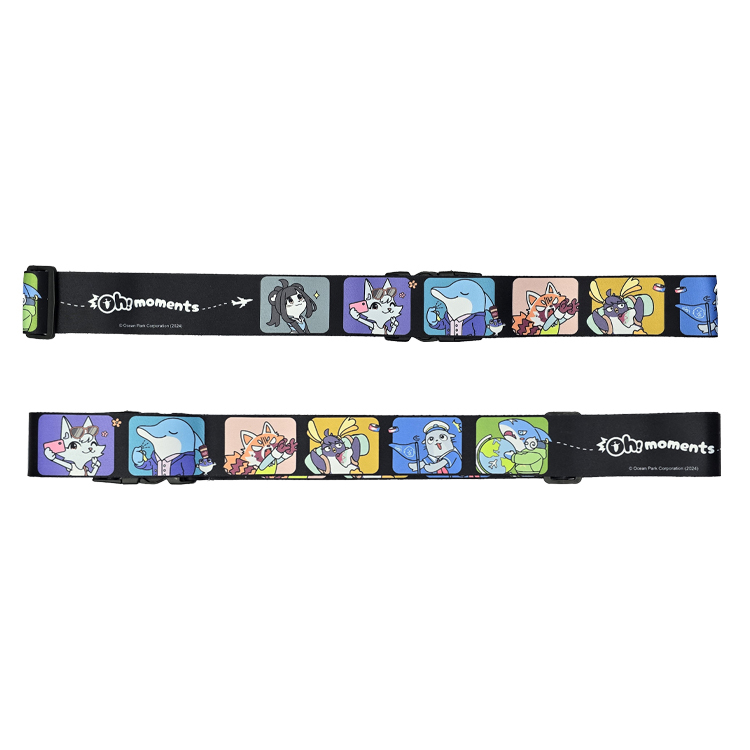 Oh!moments Seven-Grid Patterned Luggage Strap