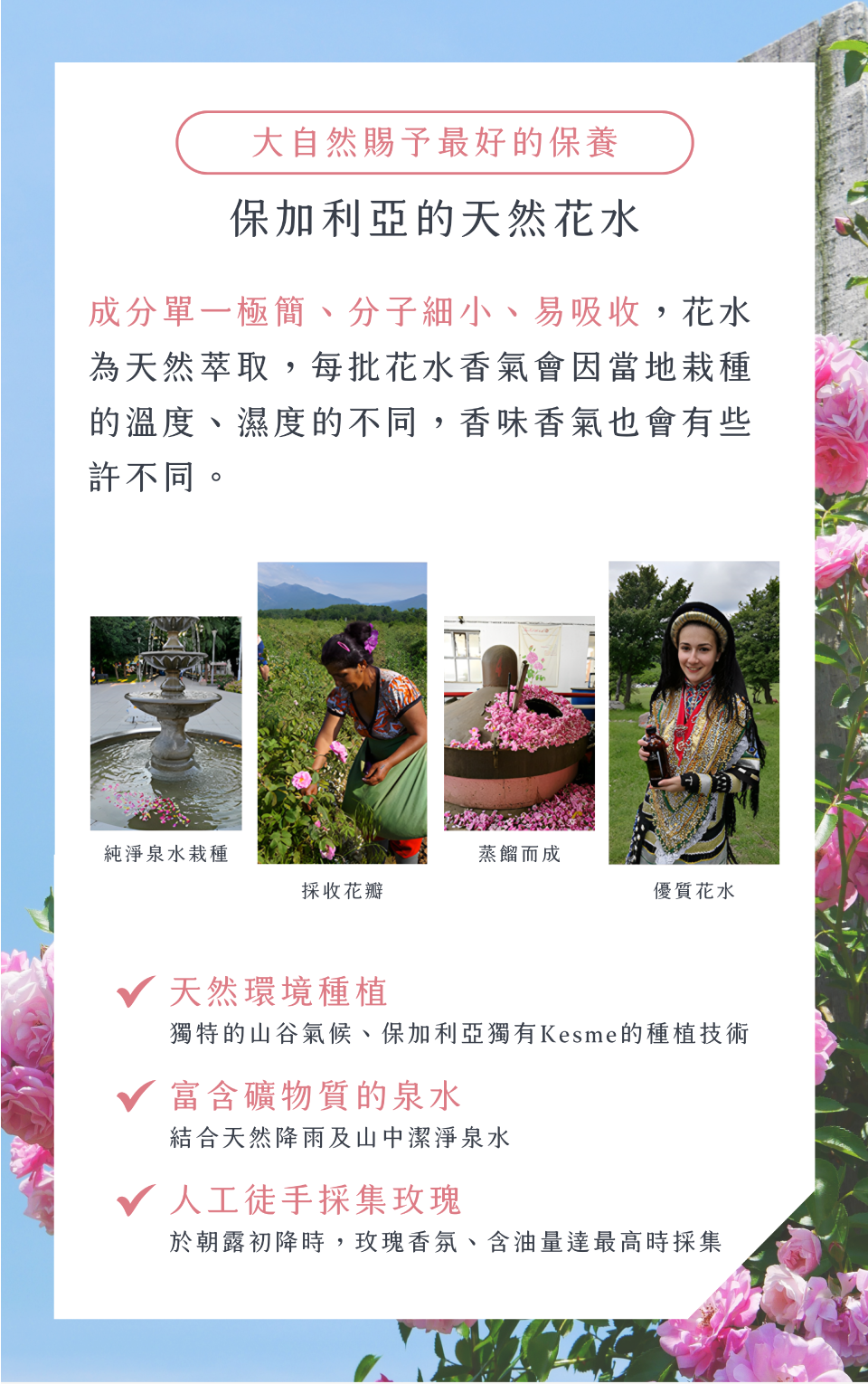 大自然賜予最好的保養