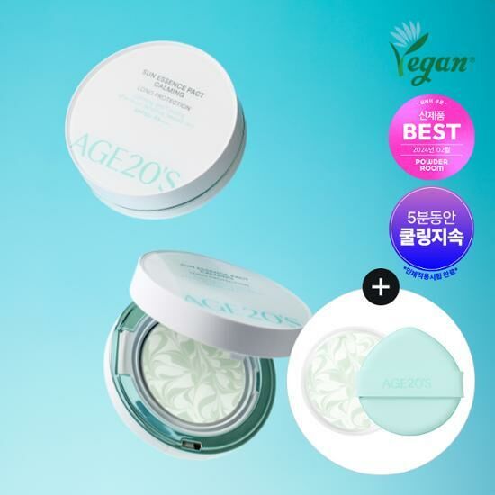 AGE 20's Long Protection Essence Sun Pact Calming SPF50+ PA++++ (with Refill)