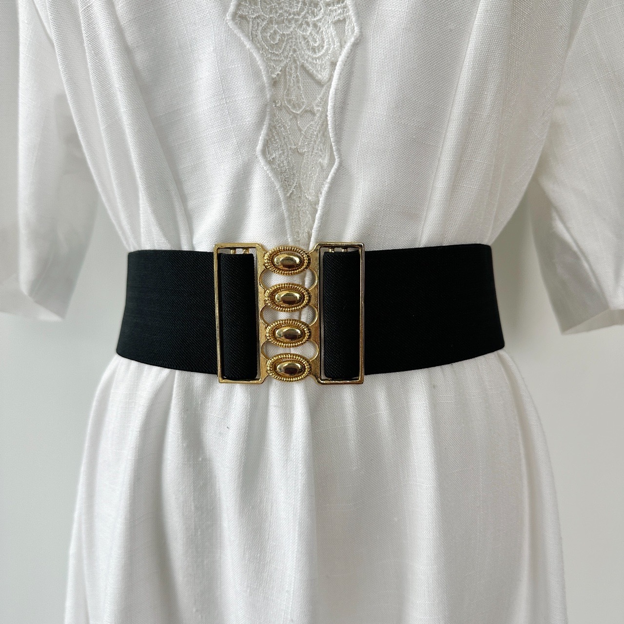 型格感黑色橡根腰帶