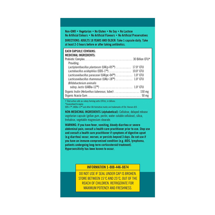 Kirkland Signature Daily Probiotic 30 Billion, 90 Vegetarian Capsules