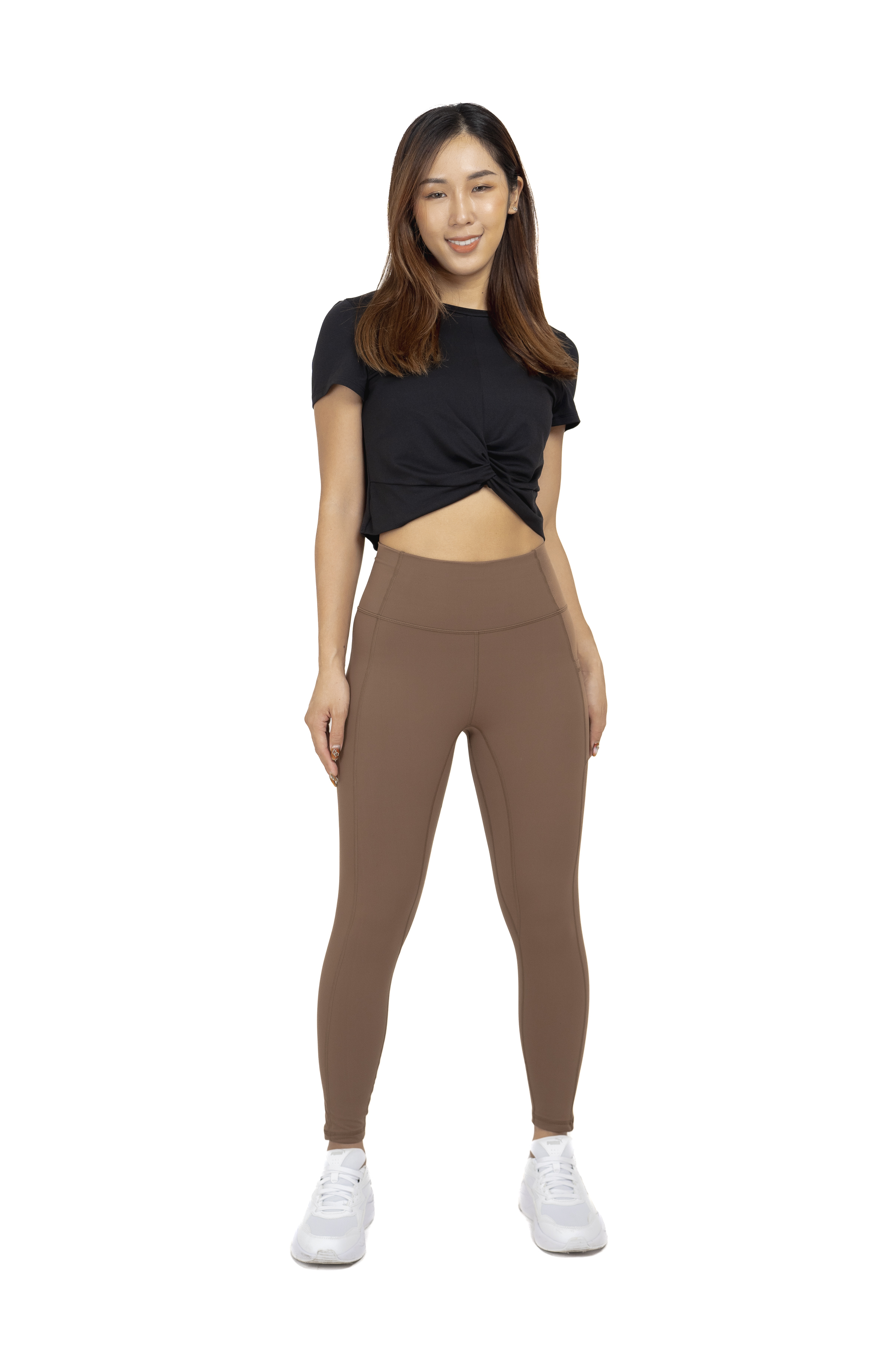 扭轉短上衣  真黑  S0022PB