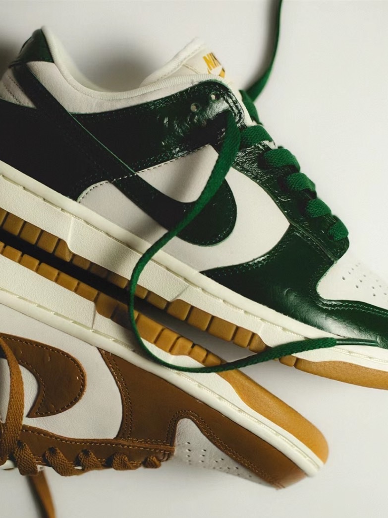 NIKE Dunk Low LX Dunk Ale Brown 拿鐵咖啡、峽谷綠