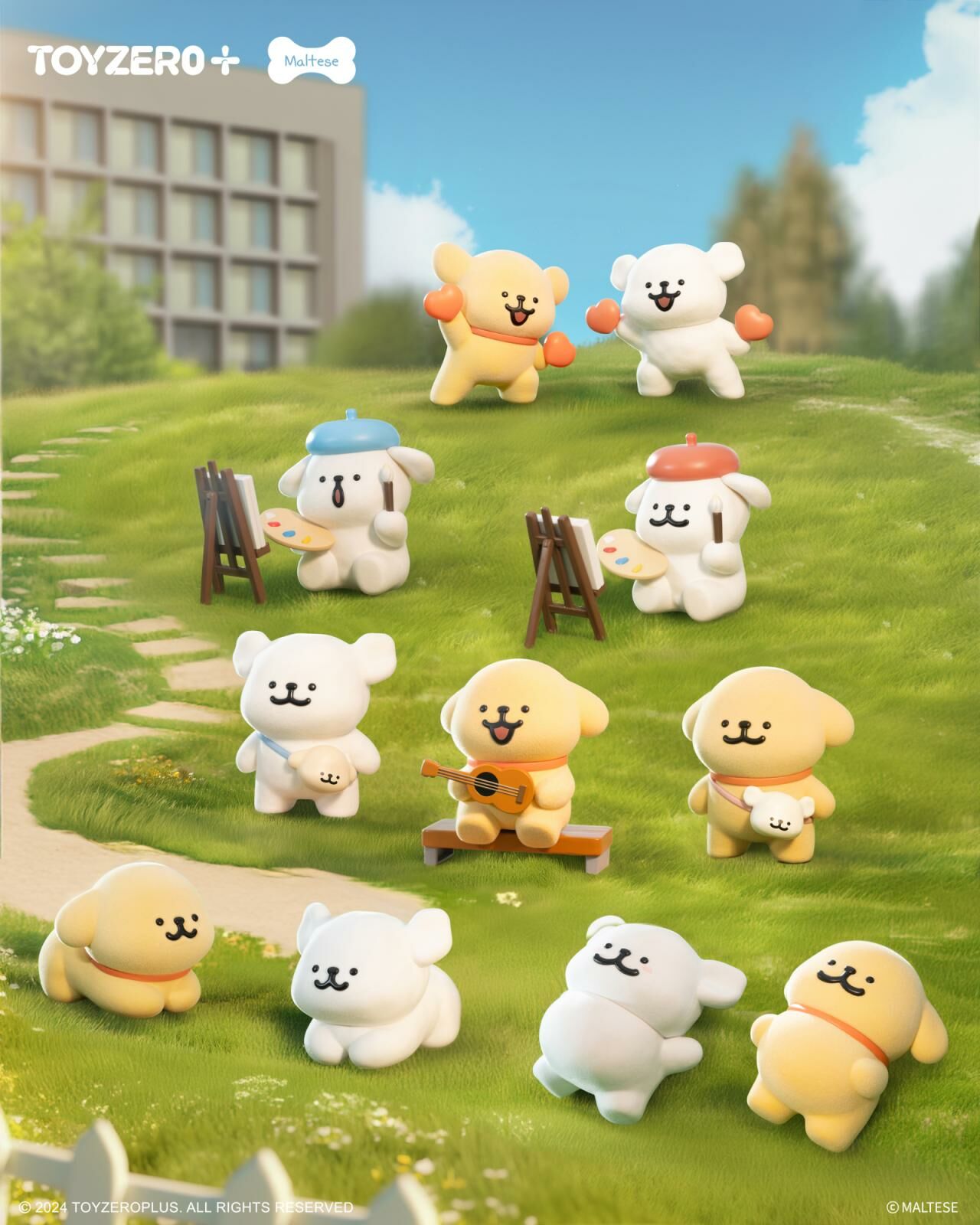 Maltese 線條小狗 - 我倆世界第一要好系列 (盲盒)