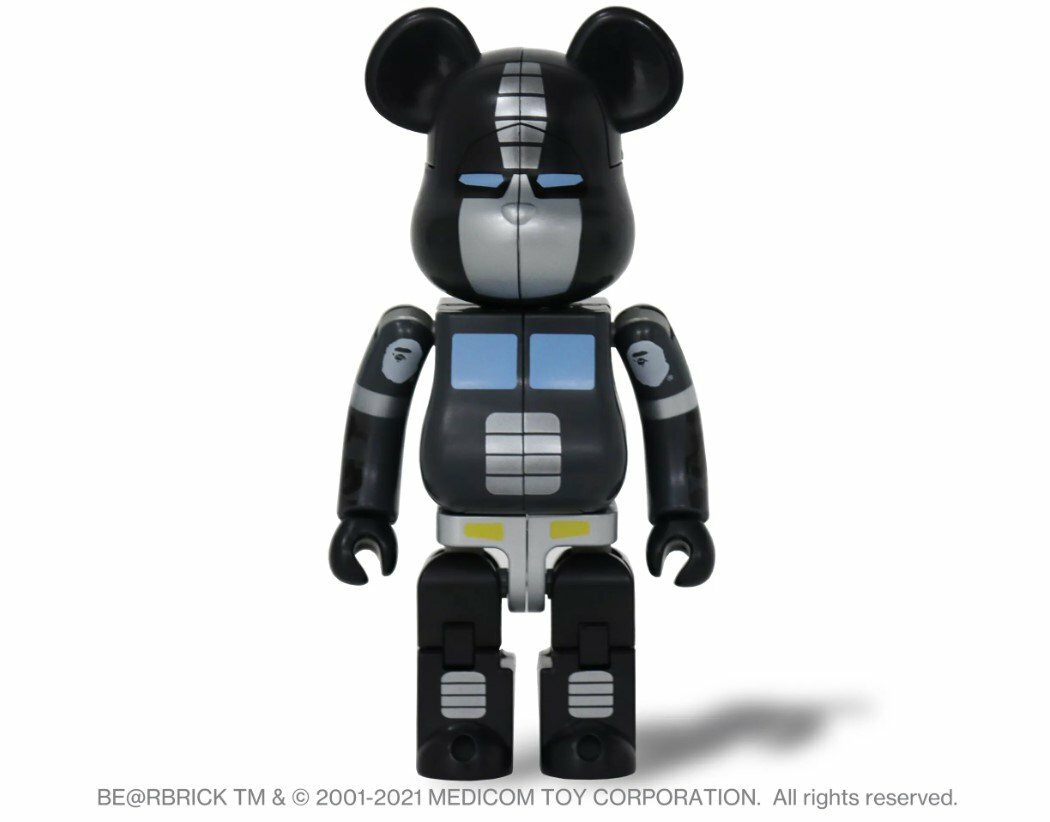 BAPE APE BE@RBRICK TRANSFORMERS 200% 公仔 庫柏力克 變形金剛 黑色