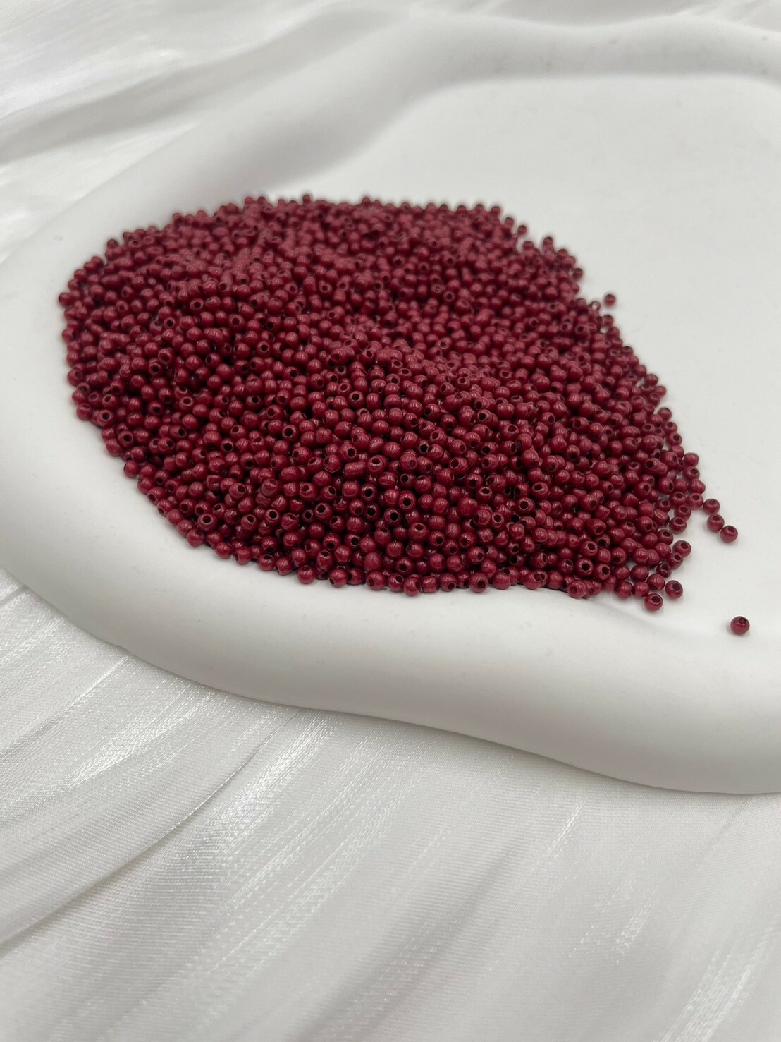 繡珠2mm（烤漆）-紅450g