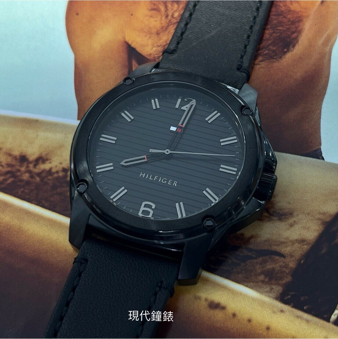 【Tommy Hilfiger】低調工業風時尚腕錶1710485 42mm 現代鐘錶