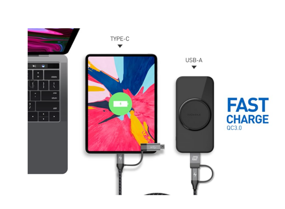 MOMAX One Link 4合1Type-C PD 1.2M連接線 (黑)