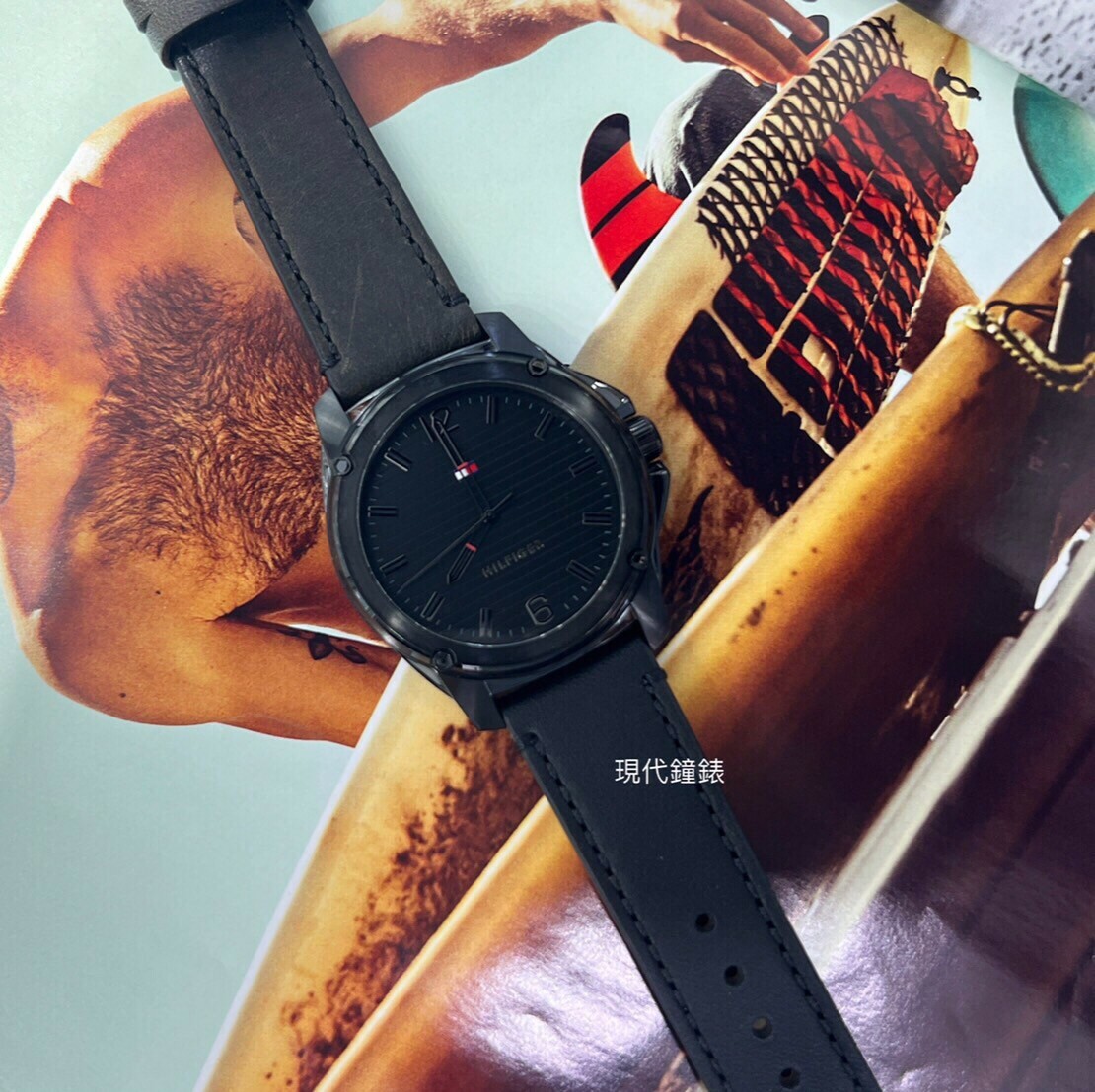 【Tommy Hilfiger】低調工業風時尚腕錶1710485 42mm 現代鐘錶