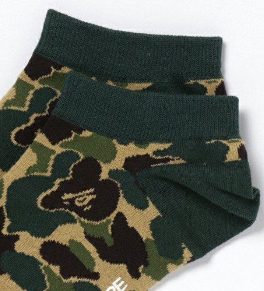2017AW A BATHING APE ABC JACQUARD ANKLE SOCKS 迷彩 短襪 襪子 現貨