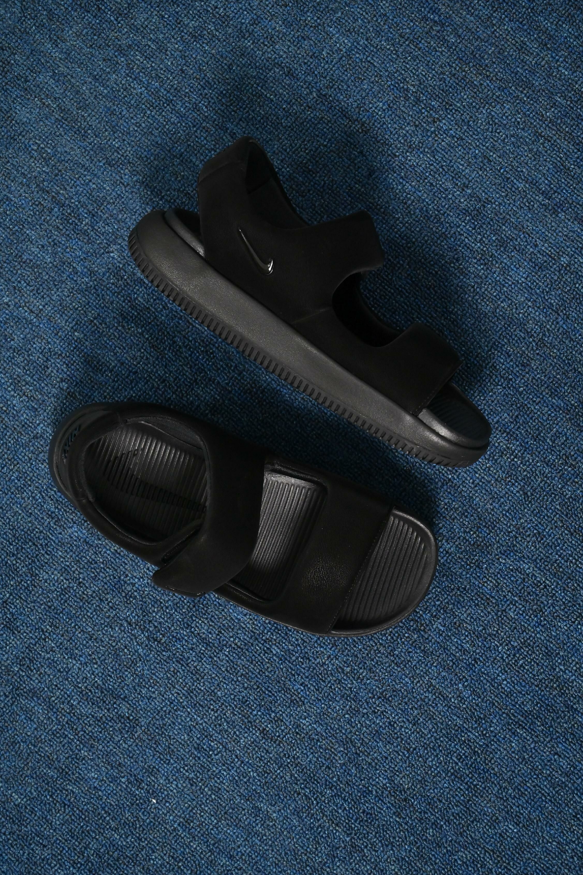 【零碼】NIKE CALM SANDAL 女款厚底麵包涼鞋 黑 FJ6043001