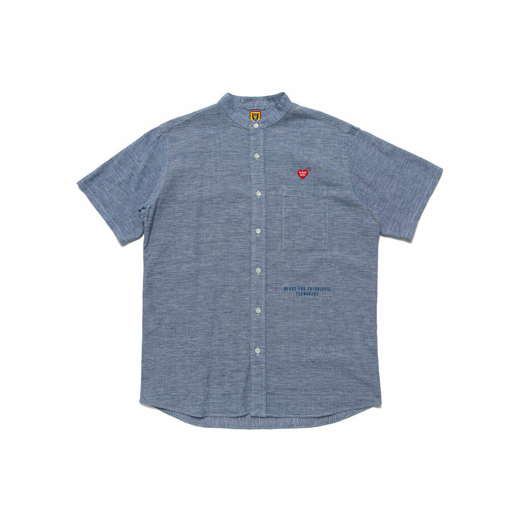 2022SS HUMAN MADE STAND COLLAR S/S SHIRT 無領短袖襯衫 現貨