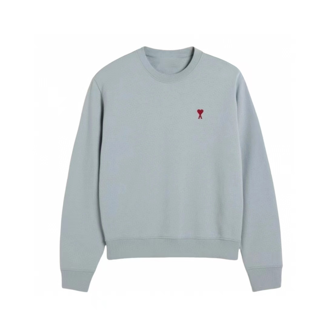 AMl 2024 小愛心Logo刺繡大學T (4色)