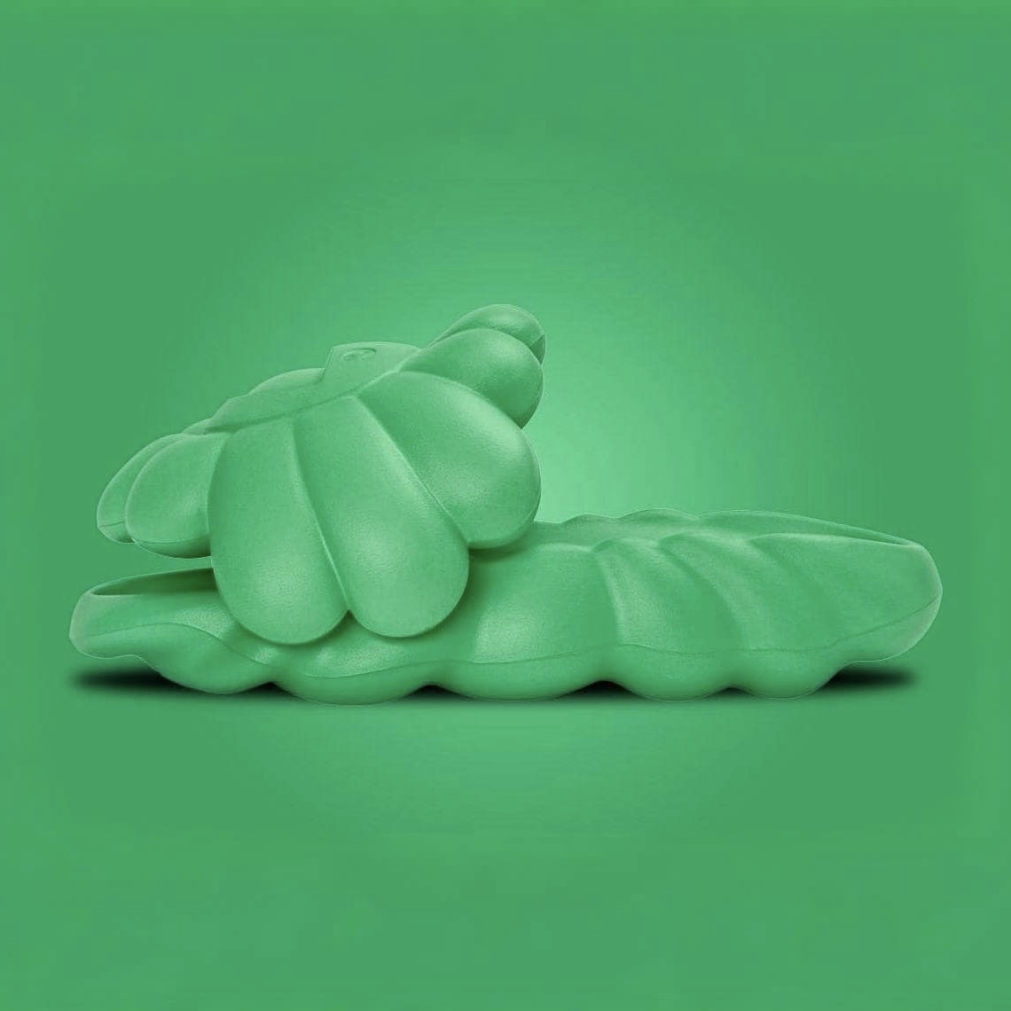 Blackpink x Takashi Murakami OHANA FULL-BLOOM 村上隆 太陽花拖鞋 綠色