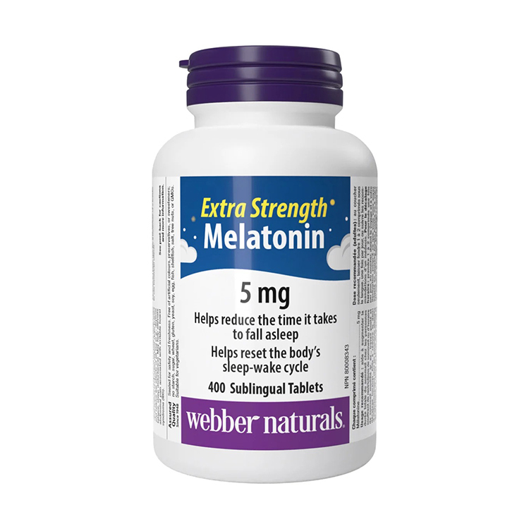 Webber Natural Melatonin 5mg , 400 Sublingual tablets [EXP：01/2028]