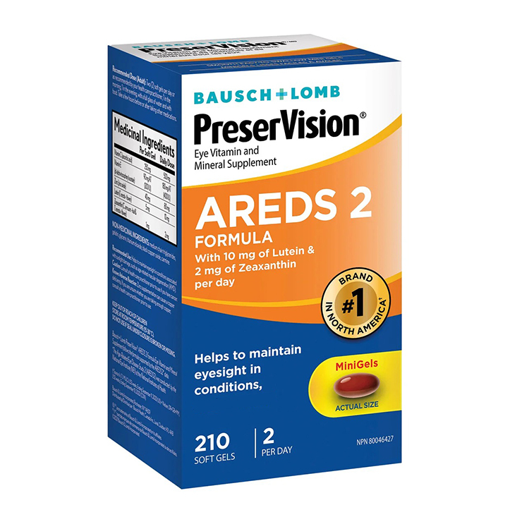 Bausch + Lomb PreserVision AREDS 2 Formula, 210 Soft Gels [EXP：3/2027]