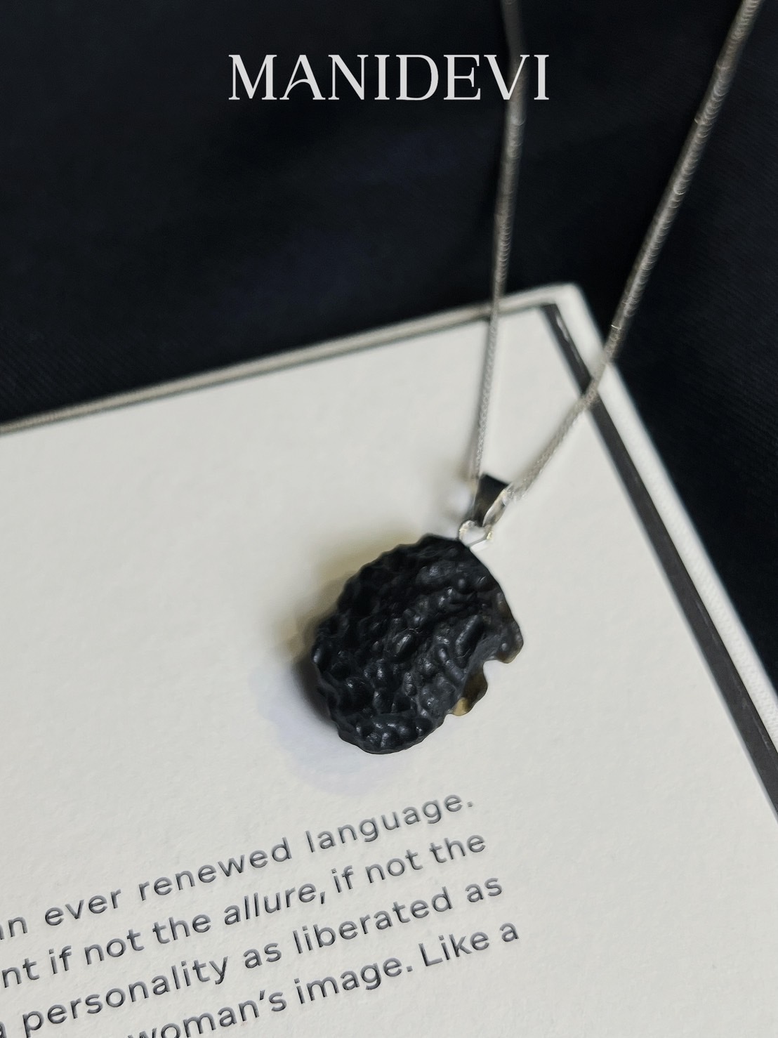 MD天外奇蹟-轉運黑隕石墜鍊 +MD量子金月銀環