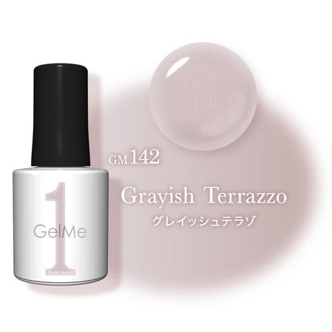 日本Gelme1可撕式凝膠Gel甲油 GM142 Grayish Terrazzo