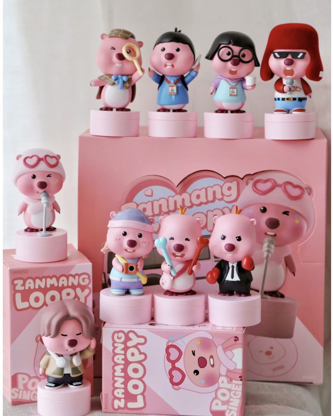 KTQ STORE ‧  Loopy 女明星 演藝圈打工盲盒 印章 公仔 小海狸