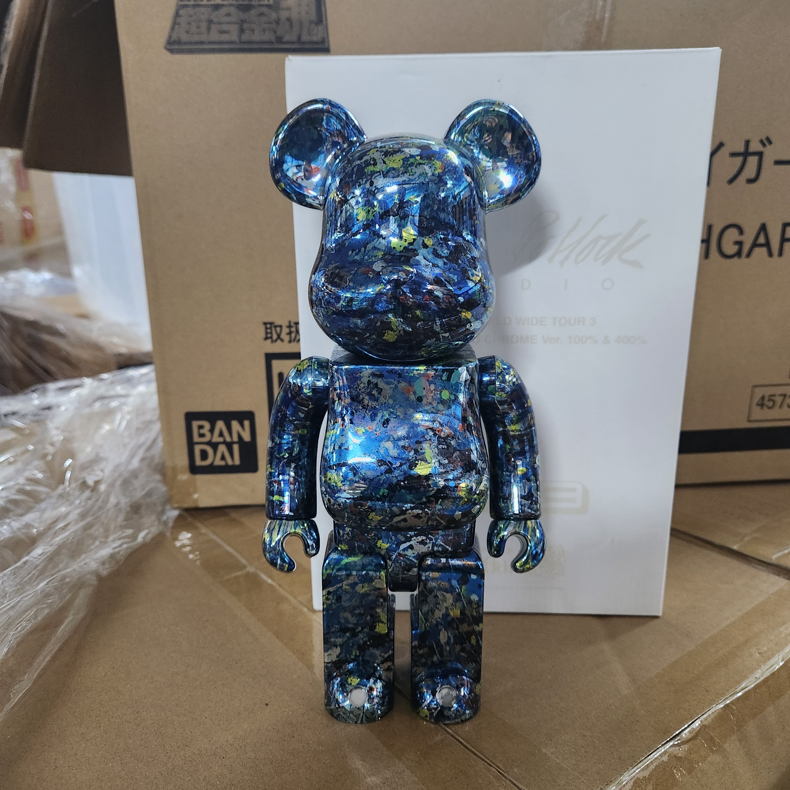 （95% New) Bearbrick Jackson Pollock Studio 400% (不包100%figure)