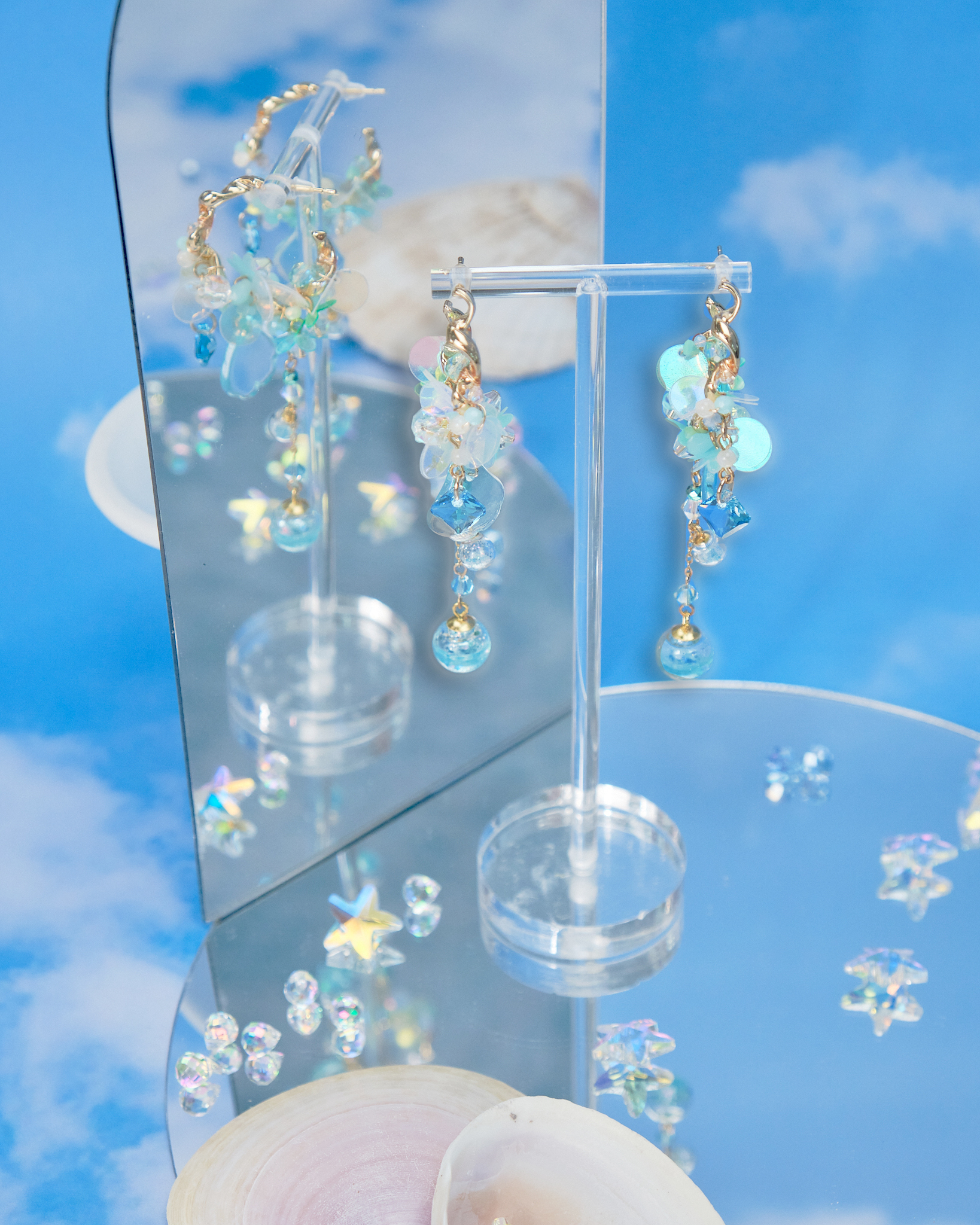 11050 Coast Bubble S925 Middle Length Earrings ~ Variations