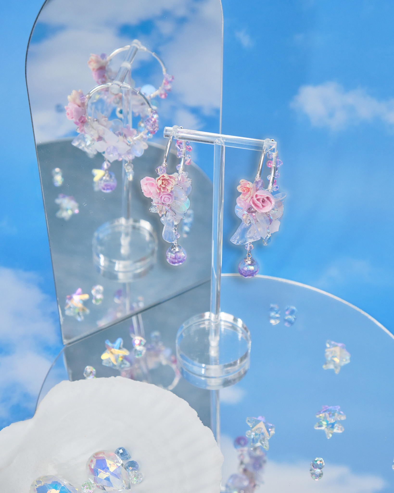 11048 Coast Bubble S925 Middle Length Earrings ~ Variations