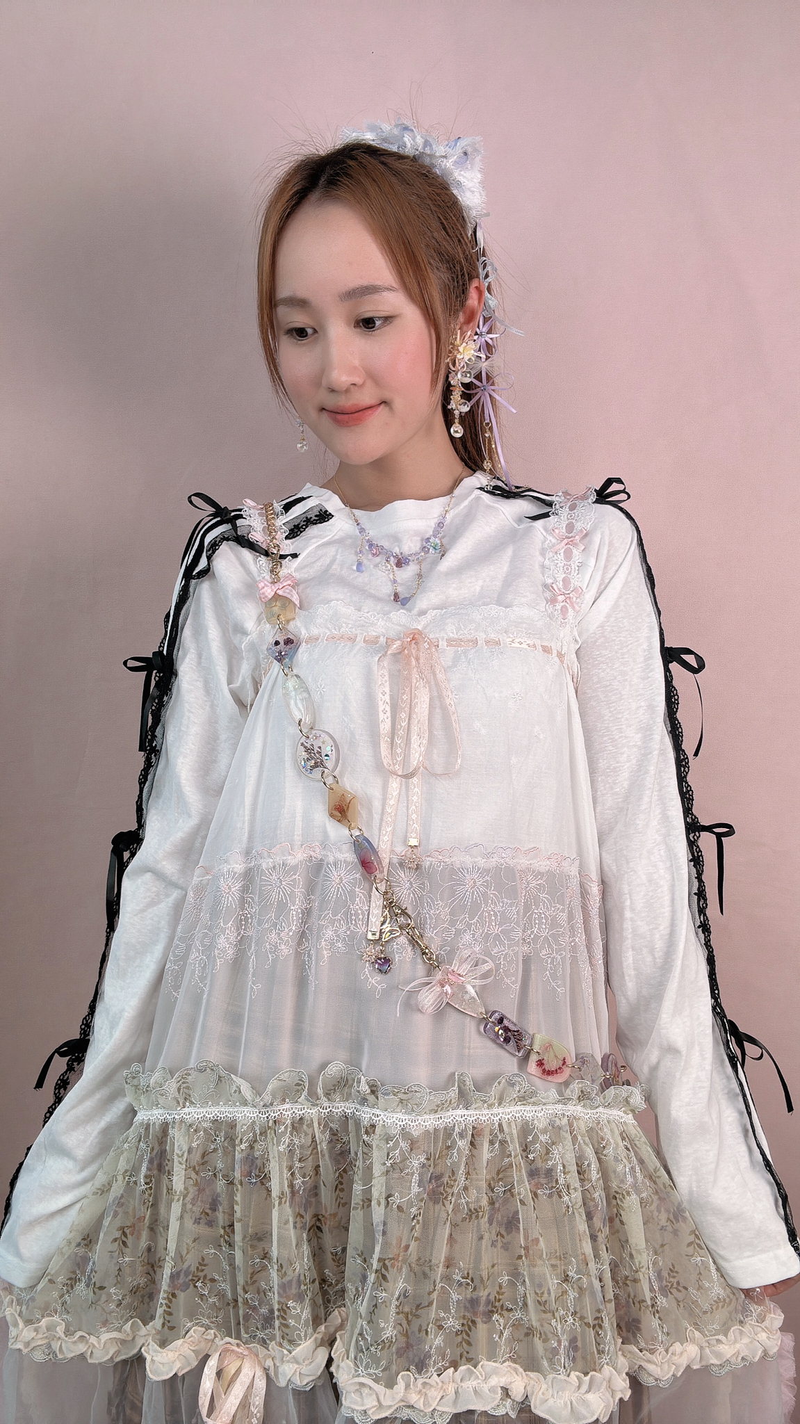 11078 海底寶藏閃石手製手機鏈/多用途鏈