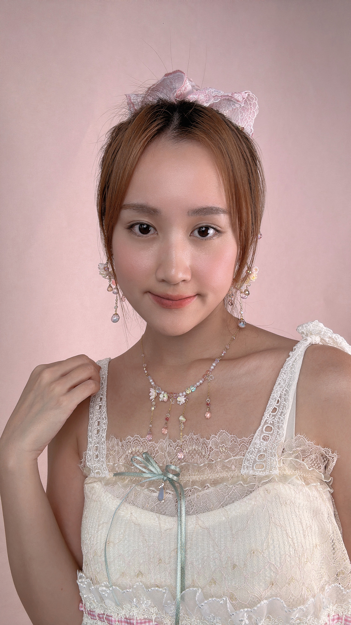 11087 Waves Beaded Bubble S925 Necklace 