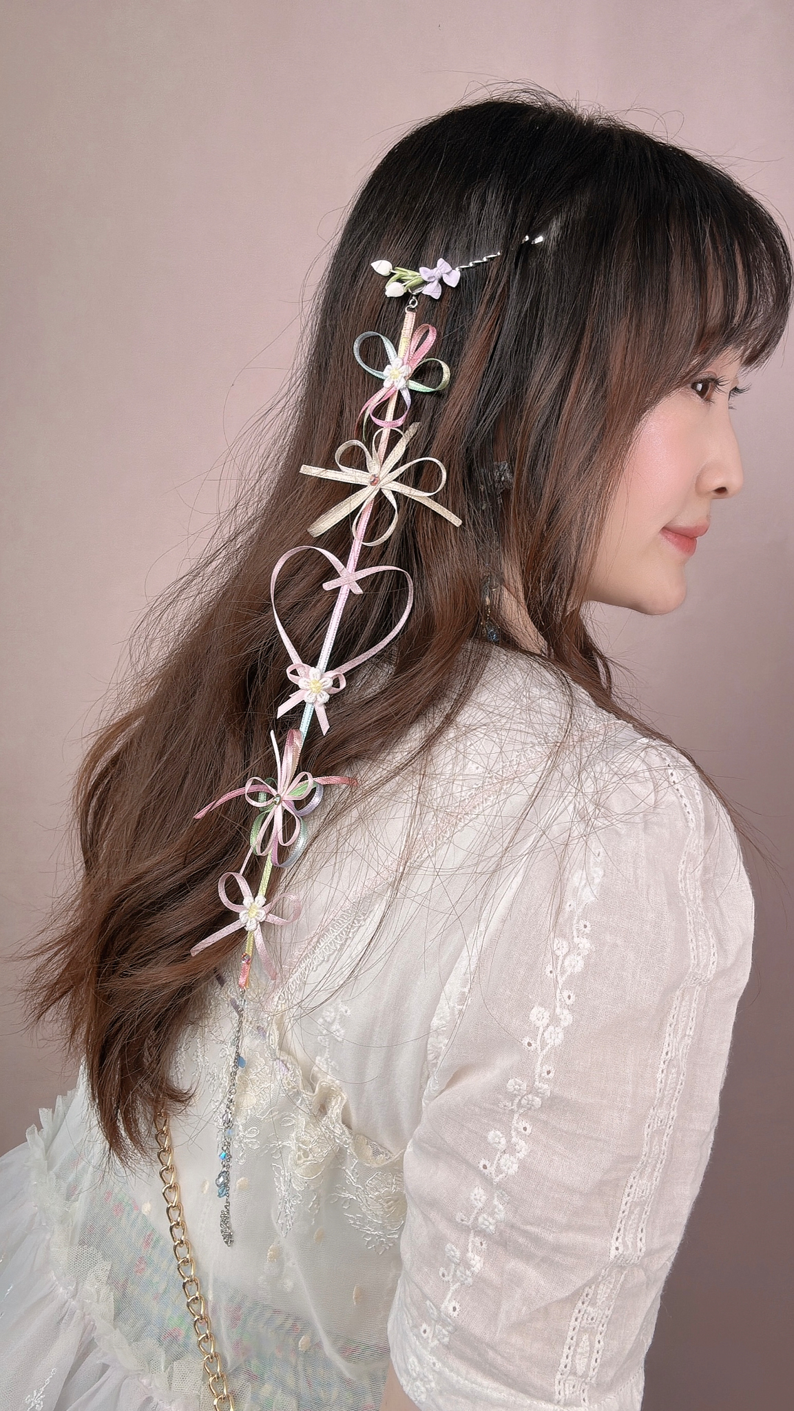 11094 Undersea Garden Ribbon Bobby Pin /Set