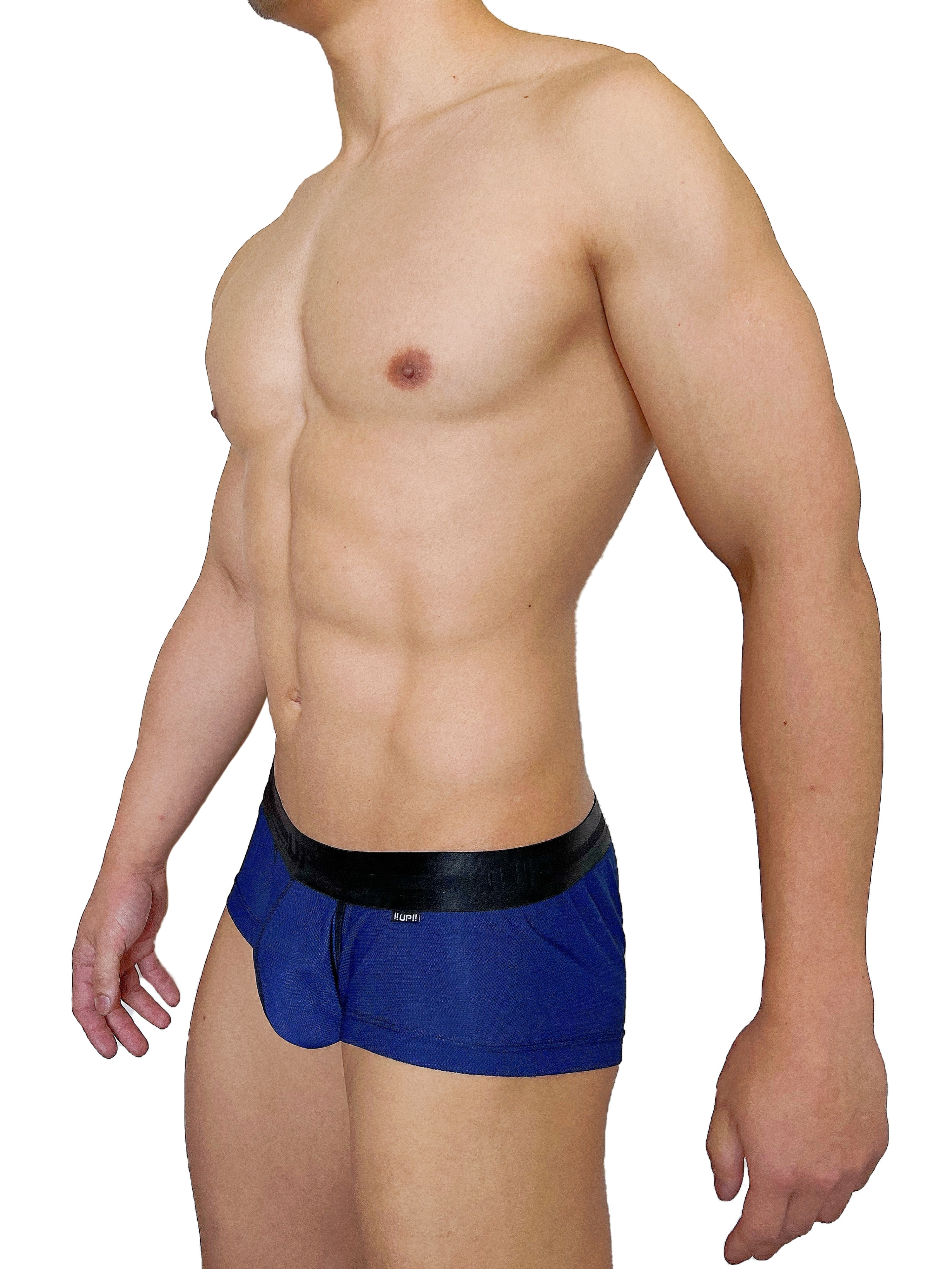 極細運動纖維 低腰四角內褲 海軍藍