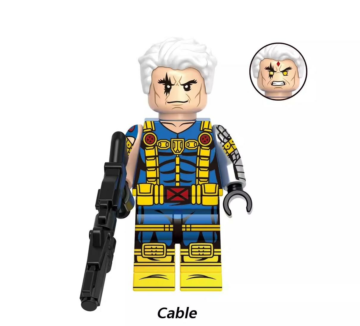 Cable Deadpool DC Super Heroes Custom Minifigs Minifigures Fit Lego GH0553