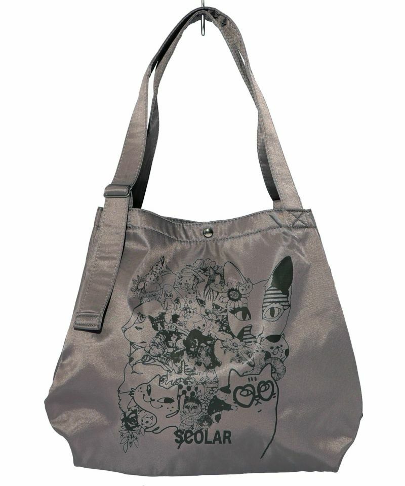 預購 - Scolar裝滿貓咪的童話印花手提包