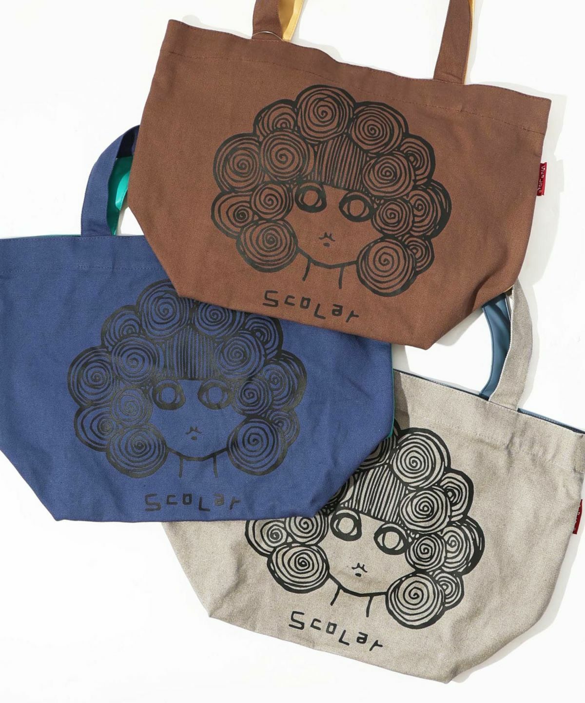 預購 - Scolar合成皮革 x 帆布Scolar-chan 手提包