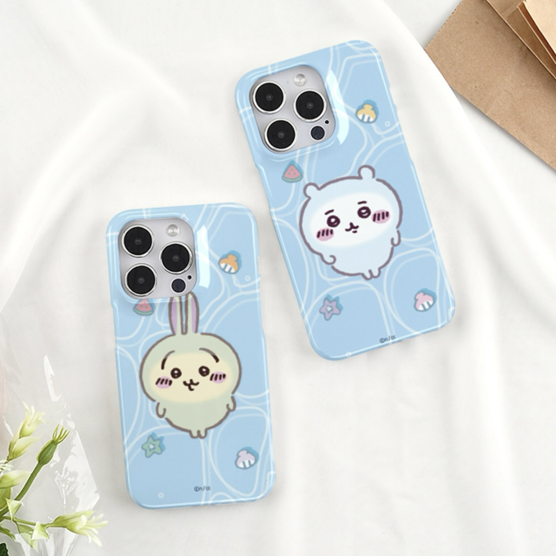 預訂｜韓國限定 Chiikawa 仰泳亮面保護殼 Glossy Slim Case iPhone Samsung適用