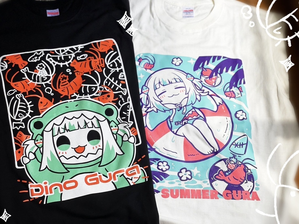 C104「同人代購」「Melonbooks代購」さめあんしょっぴんぐ - DinoGura ver. / GURA SUMMER ver. T-Shirt